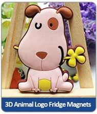 3D Animal Logo Fridge Magnets